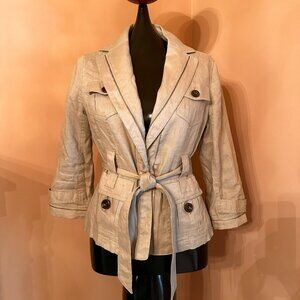 Ann Taylor Linen Safari Jacket